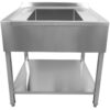 Kaupallinen tiskiallas, ruostumaton teräs 800x700x900mm, 1 allas, roiskesuoja | Adexa DSA8070 - Image 2