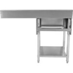 Kaupallinen astianpesualtaan 1 kulho Vasemman alahyllyn roiskesuoja 1200x700x927mm | Adexa DSB1270L - Image 8