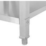 Kaupallinen tiskiallas astianpesukoneille 1 allas Oikea Alahylly Taustalevy 1200x700x927mm | Adexa DSB1270R - Image 7