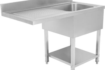 Kaupallinen tiskiallas astianpesukoneille 1 allas Oikea Alahylly Taustalevy 1200x700x927mm | Adexa DSB1270R