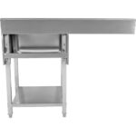 Kaupallinen tiskiallas astianpesukoneille 1 allas Oikea Alahylly Taustalevy 1200x700x927mm | Adexa DSB1270R - Image 2