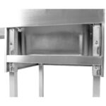 Kaupallinen tiskiallas astianpesukoneille 1 allas Oikea Alahylly Taustalevy 1200x700x927mm | Adexa DSB1270R - Image 5