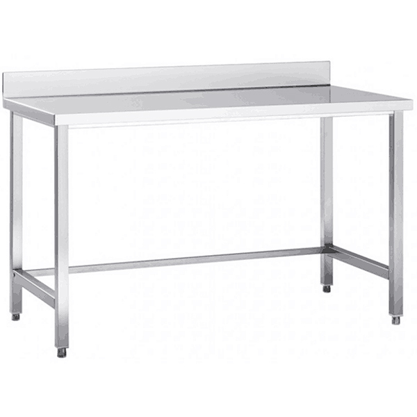 Premium ammattikäyttöön tarkoitettu työpöytä ruostumatonta terästä ilman alahyllyä 1800x600x900mm | Adexa DW18060