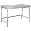 Premium Kaupallinen Työpöytä Ruostumaton Teräs Ei Alelaatikkoa 1400x600x980 mm | Adexa DW14060WO