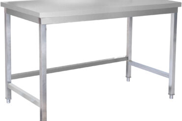 Premium kaupallinen työpöytä ruostumaton teräs ilman alaosaa 800x700x965mm | Adexa DW8070WO