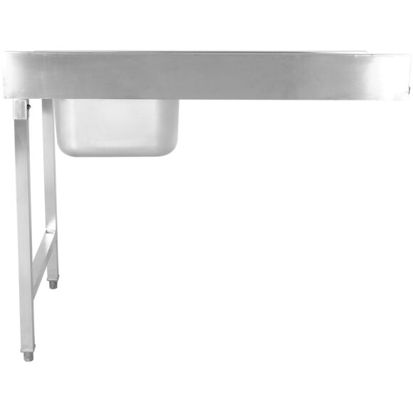 Lastaustaso oikea puoli 1200x650x850mm Altaalla ja roiskesuojalla Ruostumaton teräs | Adexa DWITA1265R - Image 4