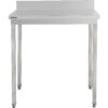 Kaupallinen työpöytä Ruostumaton teräs Takareuna Ei alahyllyä Ei tankoja 1200x600x982mm | Adexa DWS60120B - Image 2