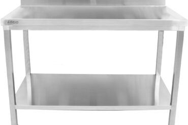 Premium-työtaso kaupalliseen käyttöön Ruostumaton teräs Alahylly Selkäosa 1000x700x900/1000mm | Adexa DWT10070