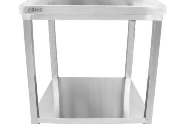 Ammattilainen työpöytä ruostumaton teräs Alaosasto Takaristikko 600x700x900mm | Adexa THATS67A