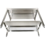 Ammattimainen Työpöytä Ruostumatonta Terästä Alahyllyllä 1200x800x900mm | Adexa DWT80120 - Image 3