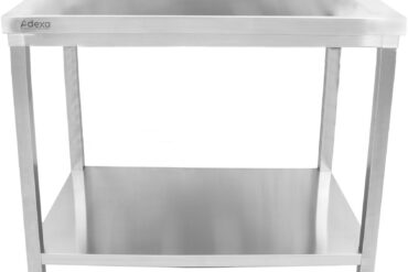 Ammattilaisen työpöytää Ruostumatonta terästä Ala hylly Ylösnousut 800x700x900mm | Adexa THATS87A