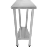 Ammattilaisen työpöytä Ruostumaton teräs Alahylly 600x800x900mm | Adexa DWT80060