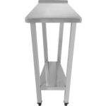 Ammattimainen Työpöytä Ruostumaton teräs Alahylly Roiskesuoja 600x800x900mm | Adexa DWT80060B