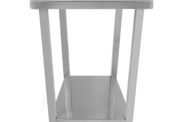 Premium kaupallinen työpöytä ruostumaton teräs alaosa hylly taustalevy 600x600x900mm | Adexa DWT6060