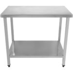 Ammattimainen työtaso ruostumatonta terästä, alapöytä 1400x800x900mm | Adexa DWT80140
