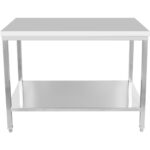 Ammattimainen Työpöytä Ruostumaton Teräs Alahylly 1500x800x900mm | Adexa DWT80150