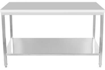 Ammattimainen työtaso ruostumattomasta teräksestä alahyllyllä 1600x800x900mm | Adexa DWT80160