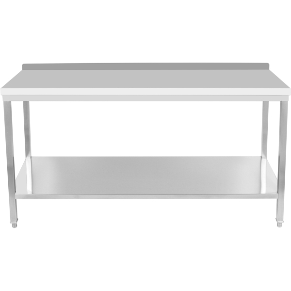 Ammattimainen työtaso ruostumatonta terästä, alahylly, reunalista 1800x800x900mm | Adexa DWT80180B