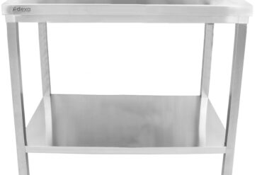 Ammattimainen työpöytä Ruostumaton teräs Alaosa hylly 1000x600x900mm | Adexa THATS106