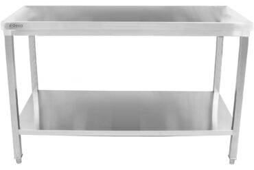 Kaupallinen työtaso Ruostumaton teräs Alaosa Hylly Neliöjalat 1800x700x850mm | Adexa HWT18070