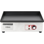 Kaupallinen tasainen grilli 540x380mm emaloitu levy 2,2kW sähköinen | Adexa EG5438 - Image 2