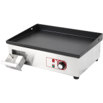 Kaupallinen tasainen grilli 540x380mm emaloitu levy 2,2kW sähköinen | Adexa EG5438
