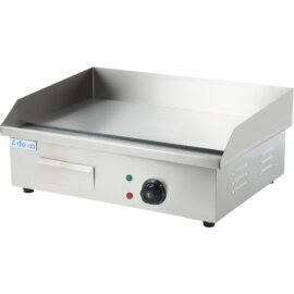 Kaupallinen paistolevy sileä 550x400x200mm 3kW sähkö | Adexa EG818B
