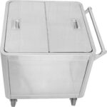 Ainesosavaunu ja jauhosäiliö, ruostumaton teräs 600x600x600mm | Adexa FT6060S - Image 4