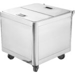 Ainesosavaunu ja jauhosäiliö, ruostumaton teräs 600x600x600mm | Adexa FT6060S