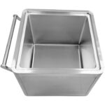 Ainesosavaunu ja jauhosäiliö, ruostumaton teräs 600x600x600mm | Adexa FT6060S - Image 6