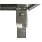 Taittuva ruostumattomasta teräksestä valmistettu työpöytä 1800x600x850 mm | Adexa FW41876150 - Image 2