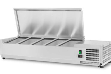 Jäähdytetty Tarjoilutaso 1400mm 6xGN1/3 Syvyys 380mm Ruostumaton teräskansi | Adexa GA514