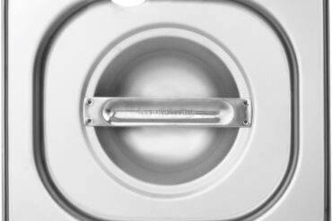 Ruostumattomasta teräksestä valmistettu Gastronorm-kannen kansi lusikkaleikkauksella GN1/6 | Adexa 816LN