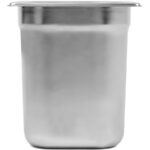 Ruostumaton teräs Gastronorm-astia GN1/6 Syvyys 200mm | Adexa 8168