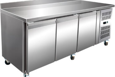 Ammattimainen kylmälinjastotiski korotetulla reunuksella, 3 ovea, syvyys 600 mm | Adexa RS32V