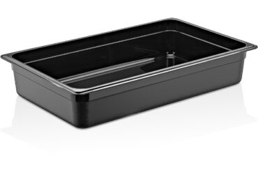 Polykarbonaatti Gastronorm-astia GN1/1 Syvyys 65mm Musta | Adexa PB8112