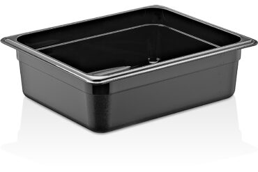 Polykarbonaatti Gastronorm-astia GN1/2 Syvyys 100 mm Musta | Adexa PB8124