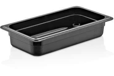 Polykarbonaatti Gastronorm-astia GN1/3 Syvyys 65 mm Musta | Adexa PB8132