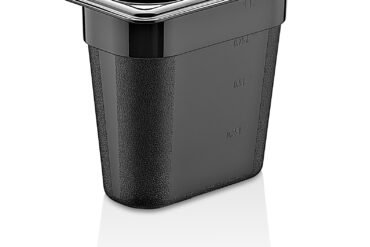 Polykarbonaatti Gastronorm-astia GN1/9 Syvyys 150mm Musta | Adexa PB8196