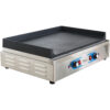 Ammattilaisgrilli Sähköinen kahdella alueella 4,6 kW Tasainen Valurautapinta | Adexa GP7050GW - Image 6