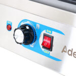 Ammattilaisgrilli Sähköinen kahdella alueella 4,6 kW Tasainen Valurautapinta | Adexa GP7050GW - Image 4