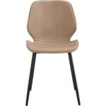 Sivutuolituoli PU-nahkainen istuin Vaaleanruskea | Adexa GSYH003LB - Image 3