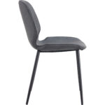 Side Dining Chair PU-nahkaistuin Vaaleanharmaa | Adexa GSYH003LG - Image 2