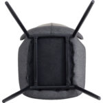 Side Dining Chair PU-nahkaistuin Vaaleanharmaa | Adexa GSYH003LG - Image 4