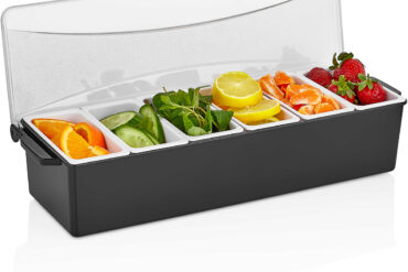 Koristeluvati / Mausteteline kannella 6 osastoa | Adexa CHA001