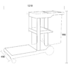 Ammattimainen siivouskärry 1210x490x990mm | Adexa GX33G - Image 2