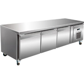 Ammattimainen matala jääkaappitaso / Kokin alusta, 3 ovea 1795x700x650mm | Adexa BASE31