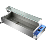 Kaupallinen Bain Marie lasisella yläsuojalla 3xGN1/2 | Adexa HBM23 - Image 5