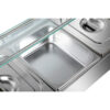 Kaupallinen Bain Marie lasikantisella aivastuskaiteella 5xGN1/2 | Adexa HBM25 - Image 4