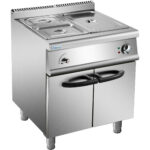 Kaupallinen Sähköinen Bain Marie Kaapilla 1xGN1/1 + 2xGN1/2 5kW 700mm Syvyys | Adexa HEB709A